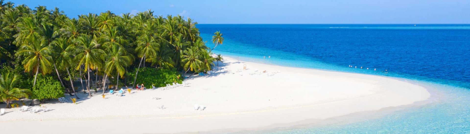 White sandy beach in the Indian Ocean