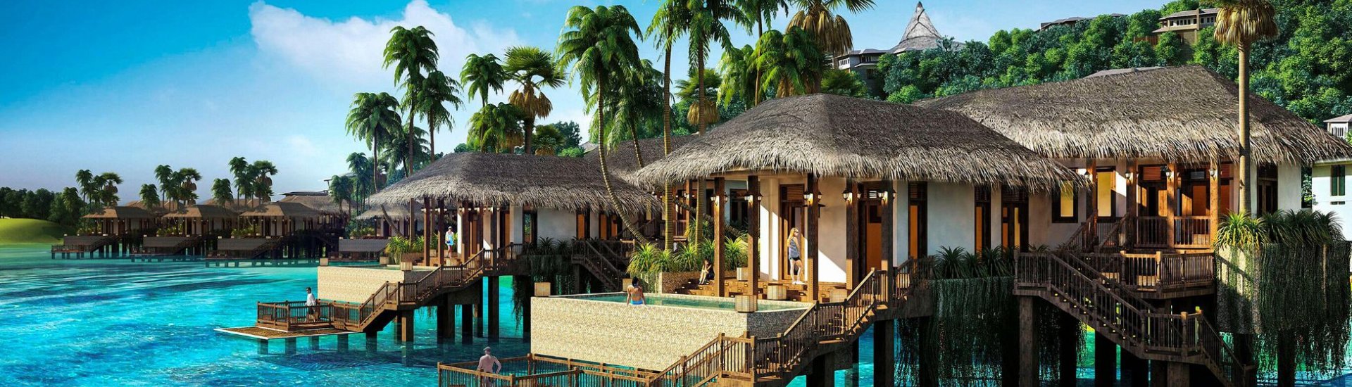 Maldives over water villas