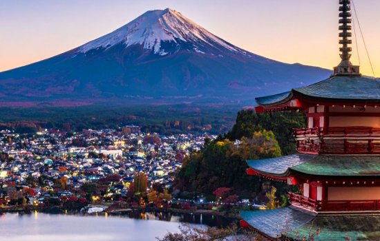 Photo of mt. fuji at twilight