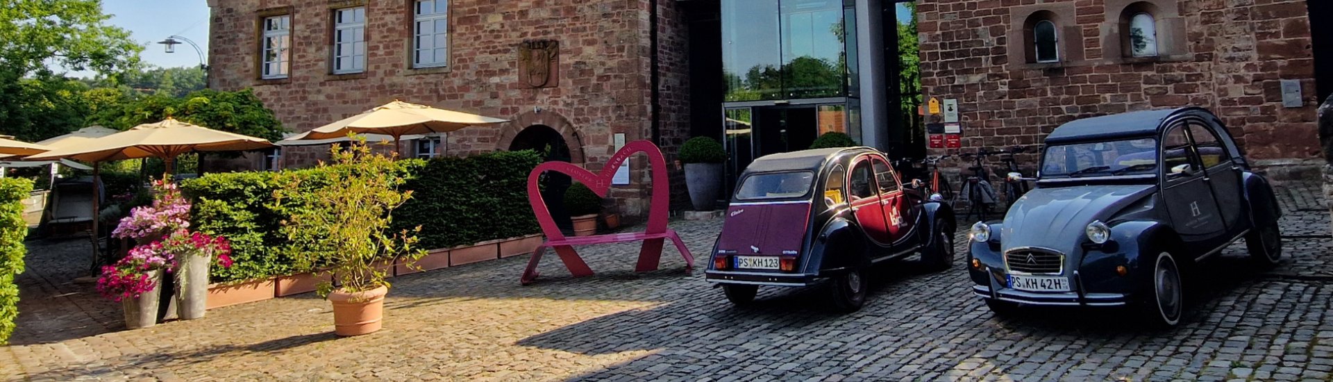 Photo of outside courtyard at Kloster Hornbach, Germany