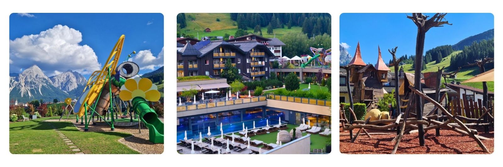 Photos of Alpenrose resort, Tyrol including pool and 2 adventure playgrounds