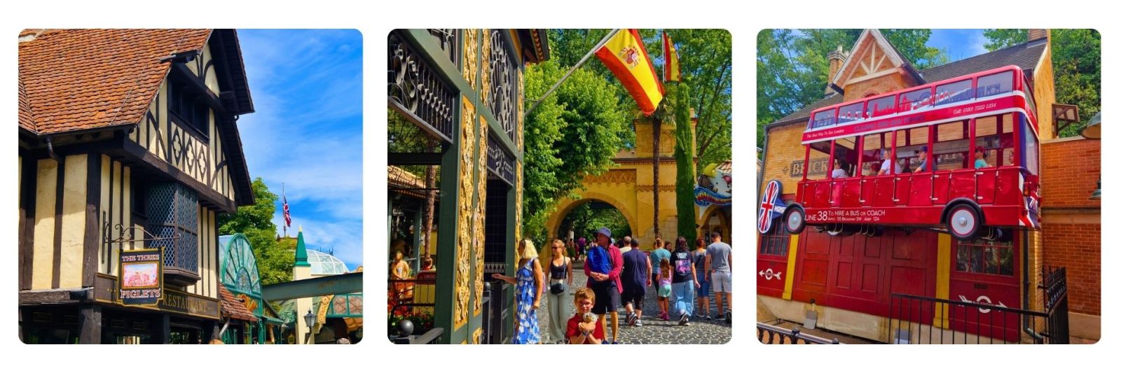 Photos of rides and theming at Europa Park, Germany